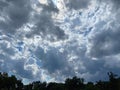 Pretty Clouds in the Afternoon in Summer in August