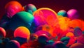 Pretty colorful shapes image generative AI