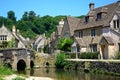 Pretty Cotswold village, Castle Combe. Royalty Free Stock Photo