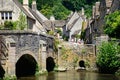 Pretty Cotswold village, Castle Combe. Royalty Free Stock Photo