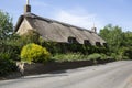 Pretty cottage with thatched roof Royalty Free Stock Photo