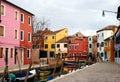 Pretty cottages on Burano island.