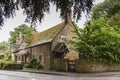 Pretty Cottages with climbing plants in the village of Chipping Campden, in the English county of Gloucestershire, Cotswolds, UK Royalty Free Stock Photo