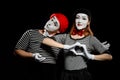 Pretty couple of mimes