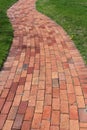 Pretty curved brick walkway