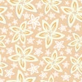 Pretty daisy floral print seamless background