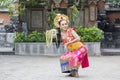Pretty dancer performing traditional Balinese dance Royalty Free Stock Photo