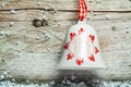 Pretty decorated Christmas bell