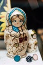 Decorated wooden Russian dolls - Babushka