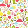 Pretty delicate seamless spring pattern