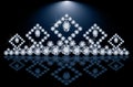 Pretty diamond princess diadem Royalty Free Stock Photo