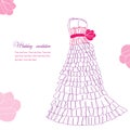 Pretty dress illustration