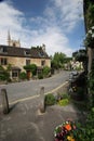 Castle Combe, Wiltshire. Market square and houses Royalty Free Stock Photo