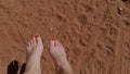 Pretty feet on Safari tour