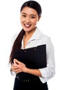 Pretty female executive posing Royalty Free Stock Photo