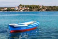 Pretty fishing boat moored in Korcula