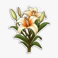 pretty flower stickers Royalty Free Stock Photo