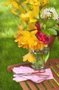 Pretty Flowers Freshly Cut from Garden Royalty Free Stock Photo