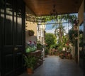 Pretty Flowery Courtyard in Spain