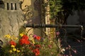 Pretty Fountain with Flowers, Alsace