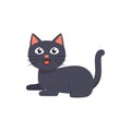 Pretty freindly cat vector illustration design