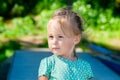 Pretty girl outdoors Royalty Free Stock Photo