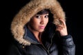 Pretty Girl in a Parka Royalty Free Stock Photo