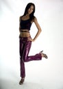 Pretty girl in pink pants Royalty Free Stock Photo