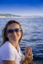 Pretty Girl on a sailboat