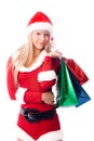 Pretty girl with shopping bags Royalty Free Stock Photo