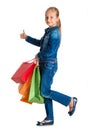 Pretty girl with shopping bags Royalty Free Stock Photo