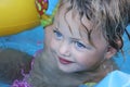 Pretty girl swimming Royalty Free Stock Photo