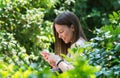 Pretty girl using mobile phone Royalty Free Stock Photo