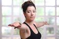 Pretty girl in yoga Royalty Free Stock Photo
