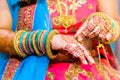 Bride with mehendi Royalty Free Stock Photo