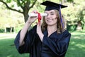 Pretty Graduation Woman Royalty Free Stock Photo