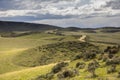 Rolling Hills Country Road Rural Landscape