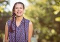 Pretty hipster smiling at camera Royalty Free Stock Photo