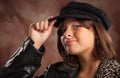 Pretty Hispanic Girl Studio Portrait Royalty Free Stock Photo