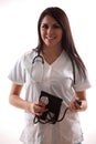 Pretty hispanic twenties healthcare worker