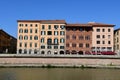 Pretty Historic Buildings, Lungarno Antonio Pacinotti , Pisa, Tuscany, Italy