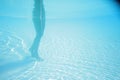 Pretty legs in swimming pool Royalty Free Stock Photo