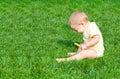 ÃÂ pretty little boy sneezes Royalty Free Stock Photo