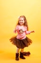 Pretty little girl dancing Royalty Free Stock Photo