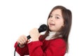 Pretty little girl singing Royalty Free Stock Photo