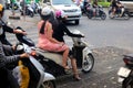 Pretty moped women in ho chi minh - vietnam asia