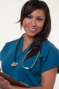 Pretty native american medical professional woman Royalty Free Stock Photo