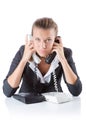 Pretty office manager speaking on the phone Royalty Free Stock Photo