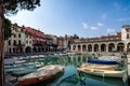 Pretty old harbour in Desenzano