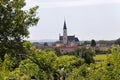 The pretty parish church of Dobermannsdorf in the East of Lower Austria Royalty Free Stock Photo